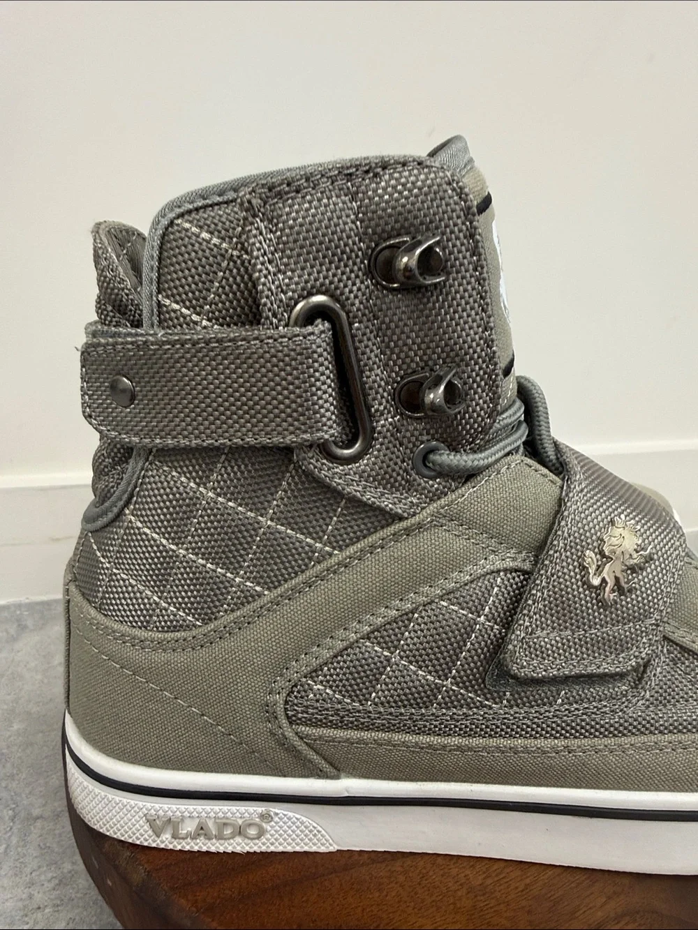 VLADO Atlas II High Top Sneakers Gray‎ Olive Size 7.5 Streetwear